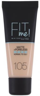 Maybelline Fit Me! Matte   Poreless 30 ml - 105 Natural Ivory