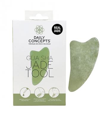 Daily Concepts Jade Gua Sha Facial Tool masn pomcka na obliej