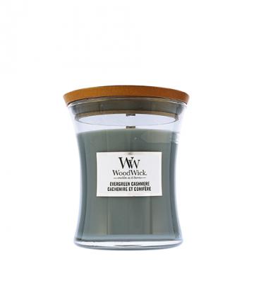 WoodWick Evergreen Cashmere vonn svka s devnm knotem 275 g